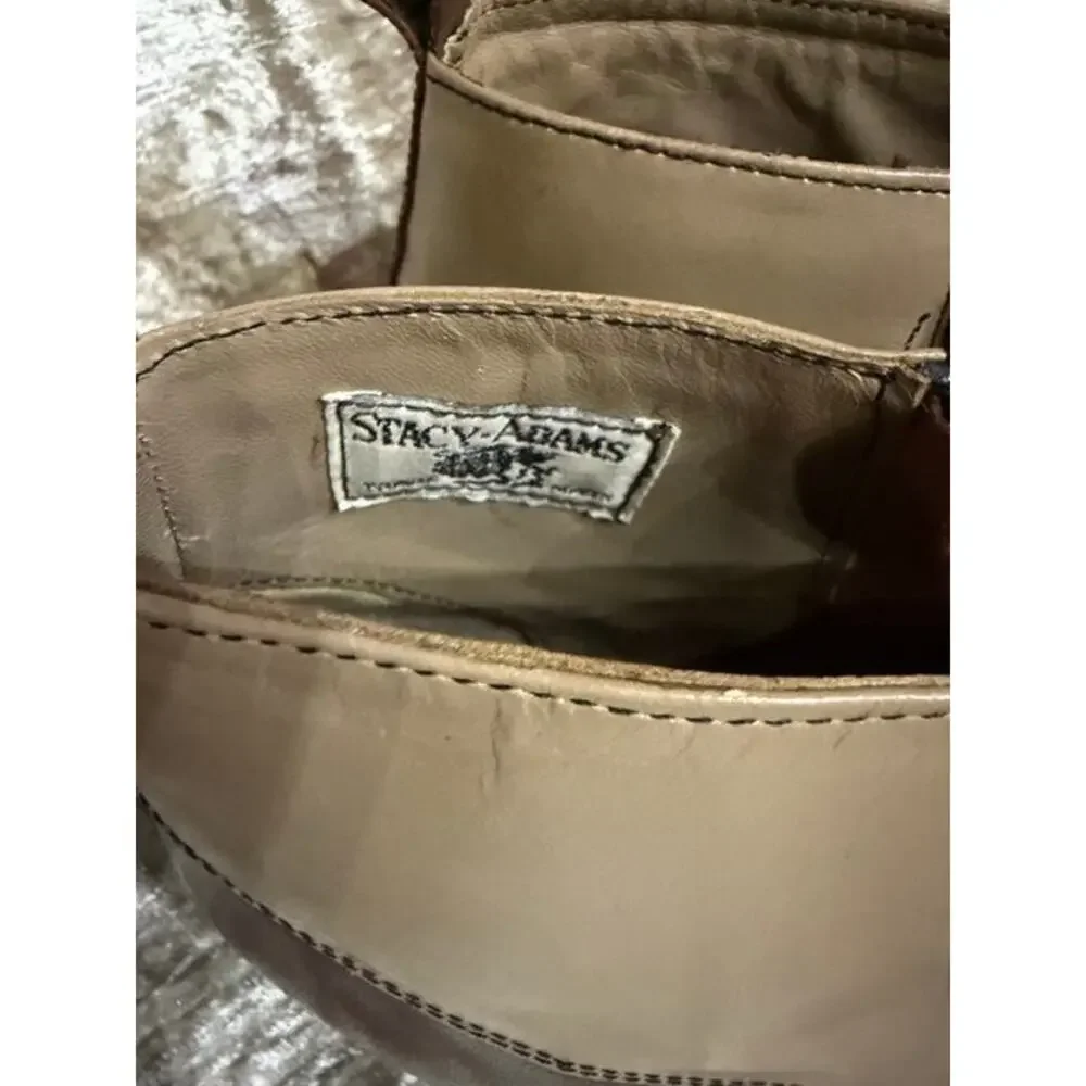 Stacy Adams Madison Spectator Cap Toe 2-Tone Demi Boot Camel/Brown Size 8D